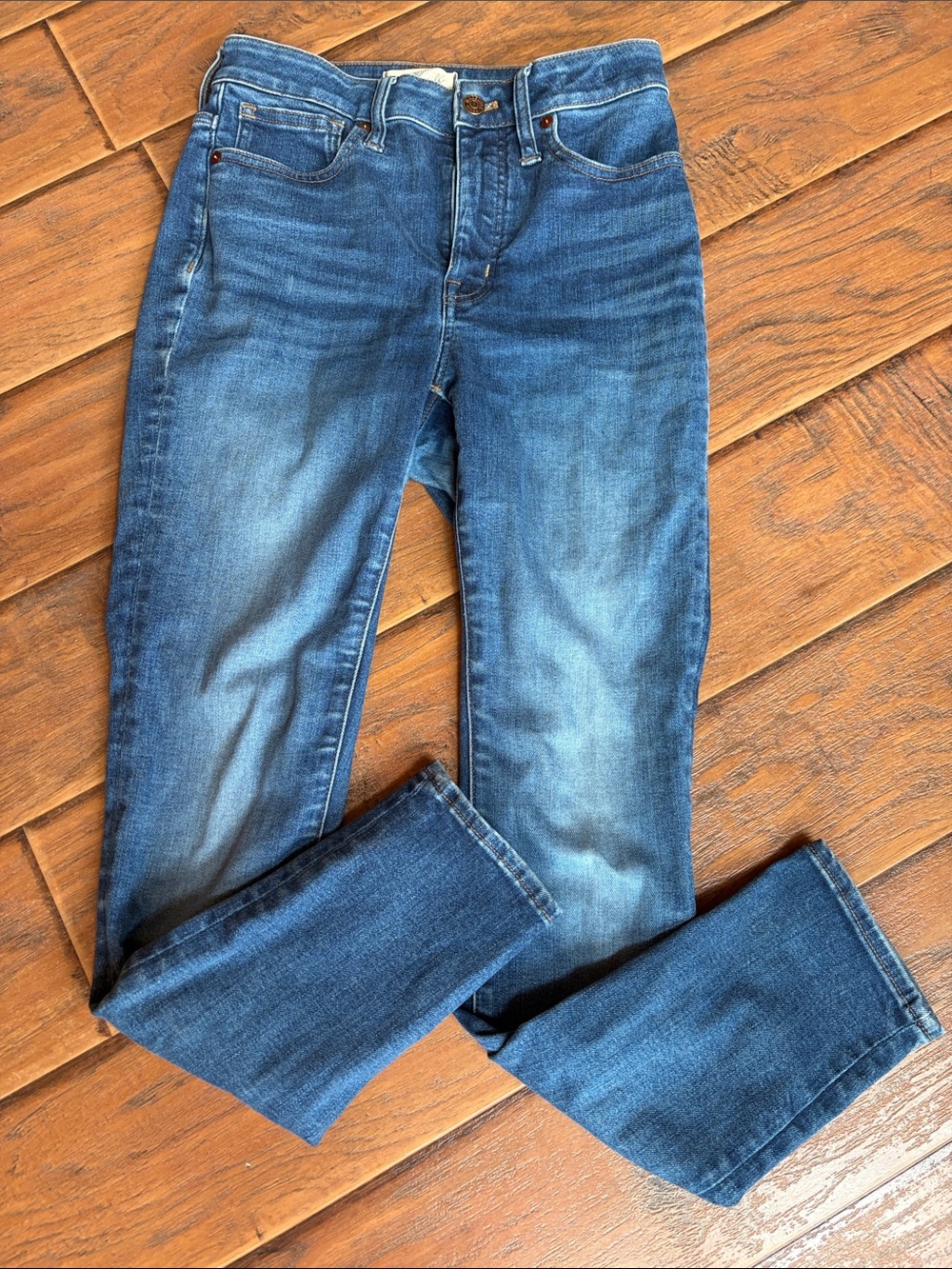 Madewell Medium Blue Skinny Jeans - Curvy High Rise Skinny - Size 26